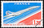 France stamp - Concorde